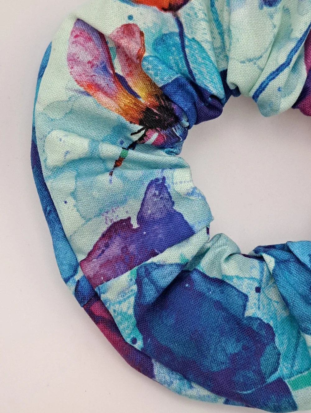 Floral Multicolor Cotton Scrunchie Hair Tie Women Accessories